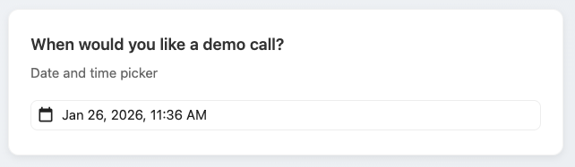 DateTime Picker Question