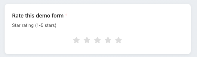 Star Rating Question