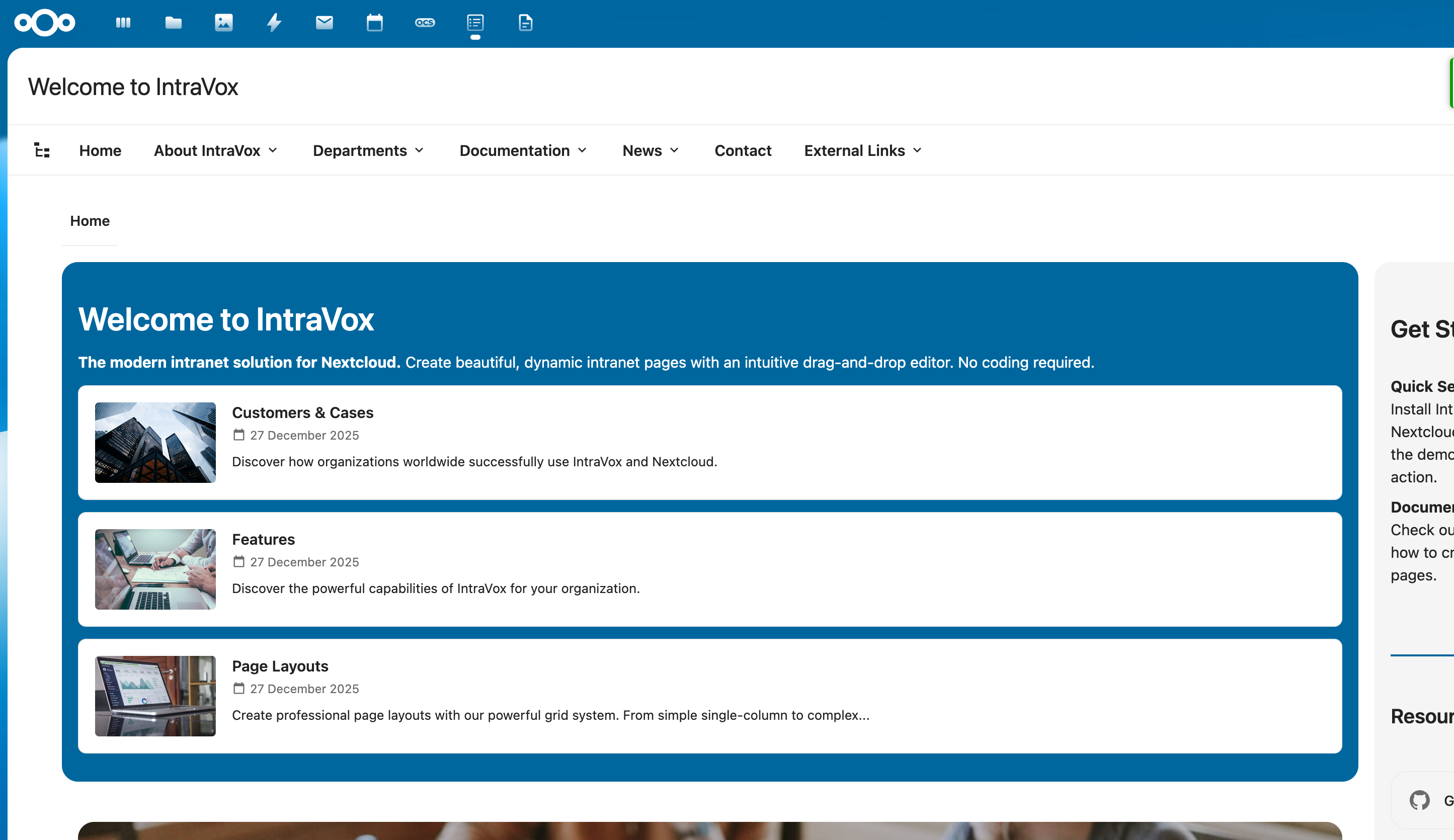 News-widget lijst-layout