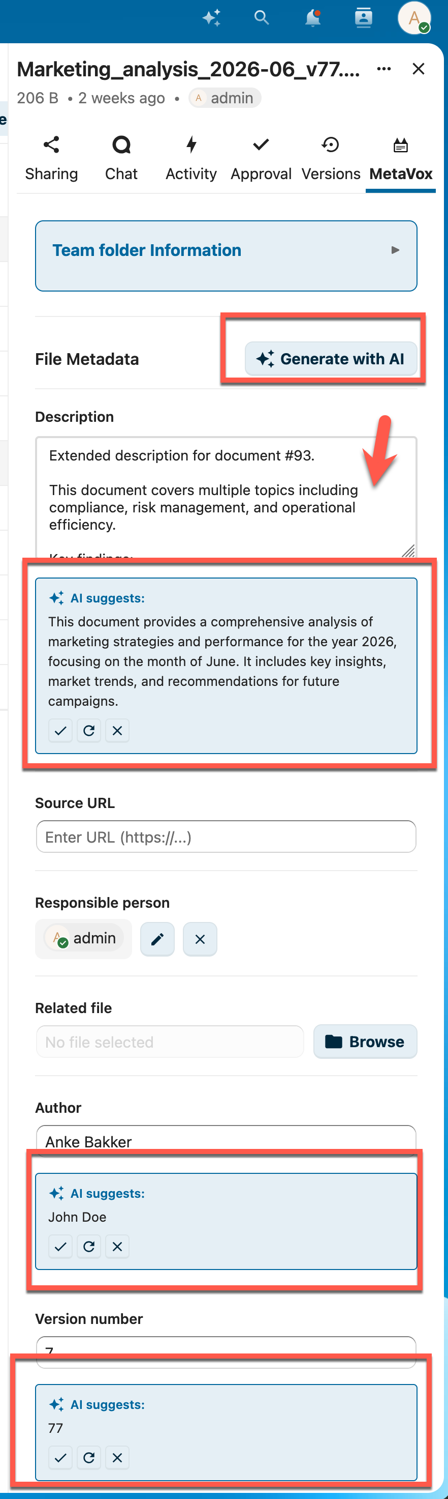 AI-autofill-suggesties